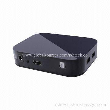 Android Smart TV Box Full HD Media Player, Supports Up to 1,080-pixel HDMI Output, Plug and E-book